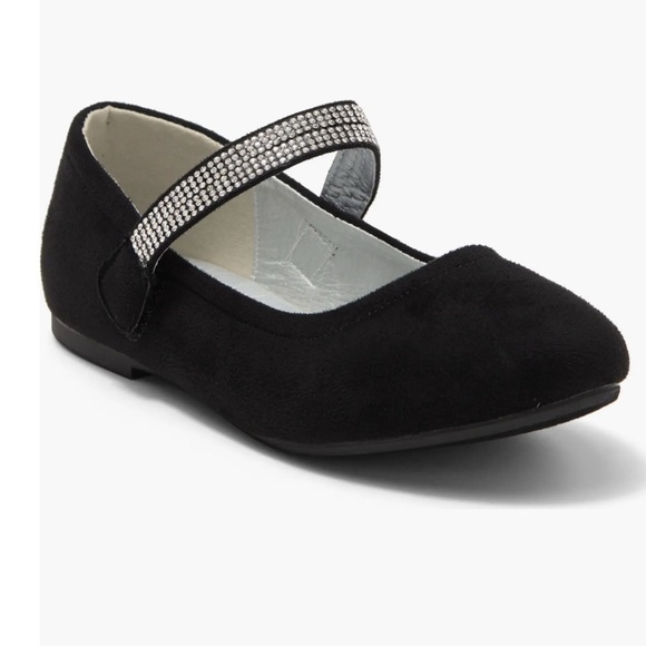 Mia Kids Rhinestone flats size 1Y - Picture 4 of 8